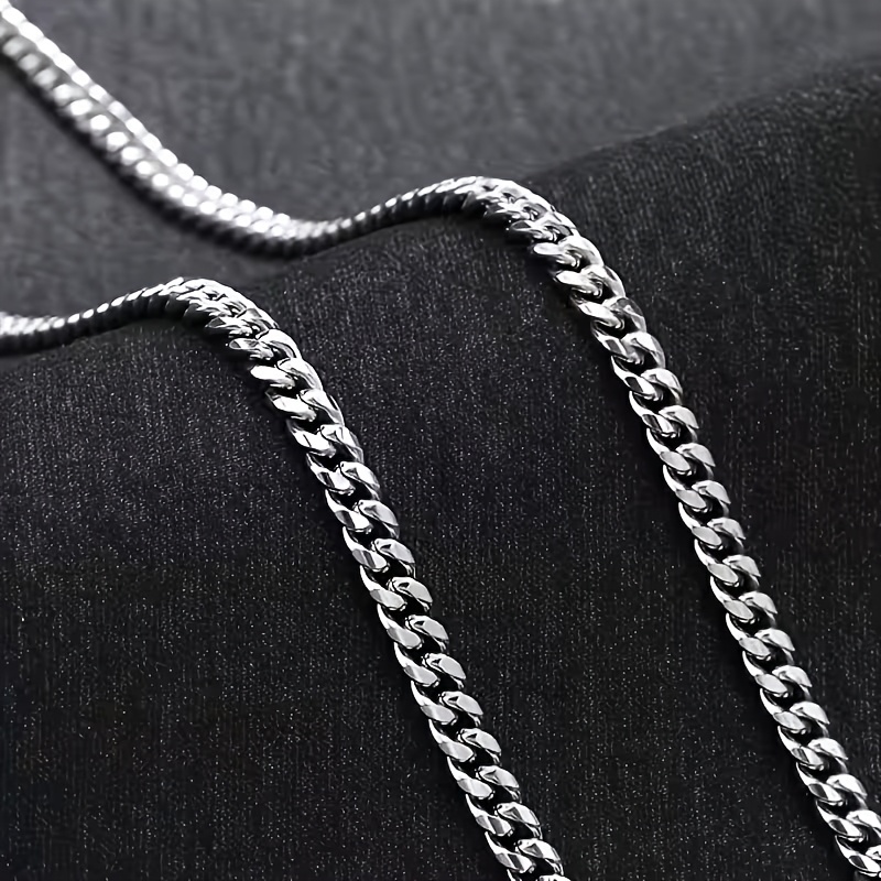 Men's Cuban Chain Necklace, Gift for Him